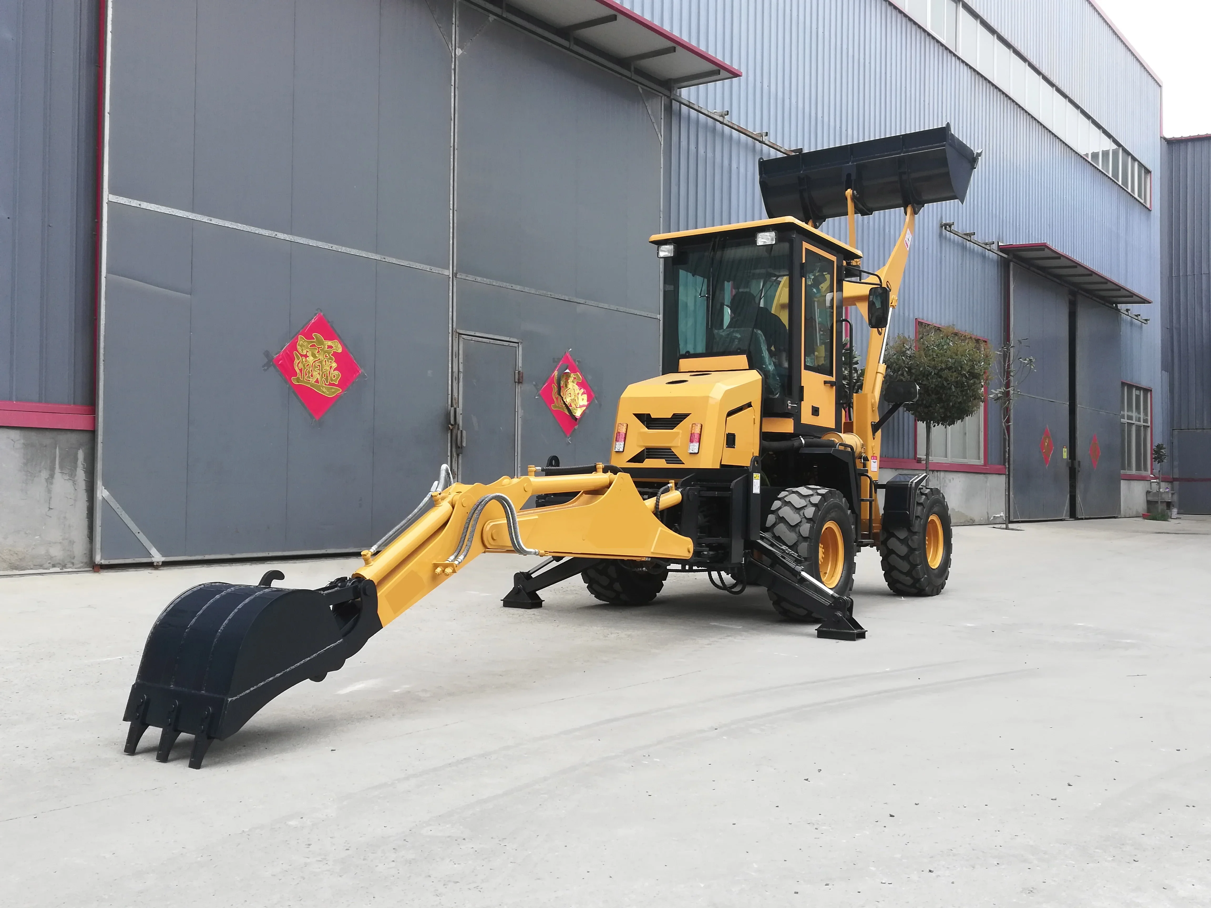 Mini Retroescavadeira Trator, Escavadeira com Máquina Digger, Preço