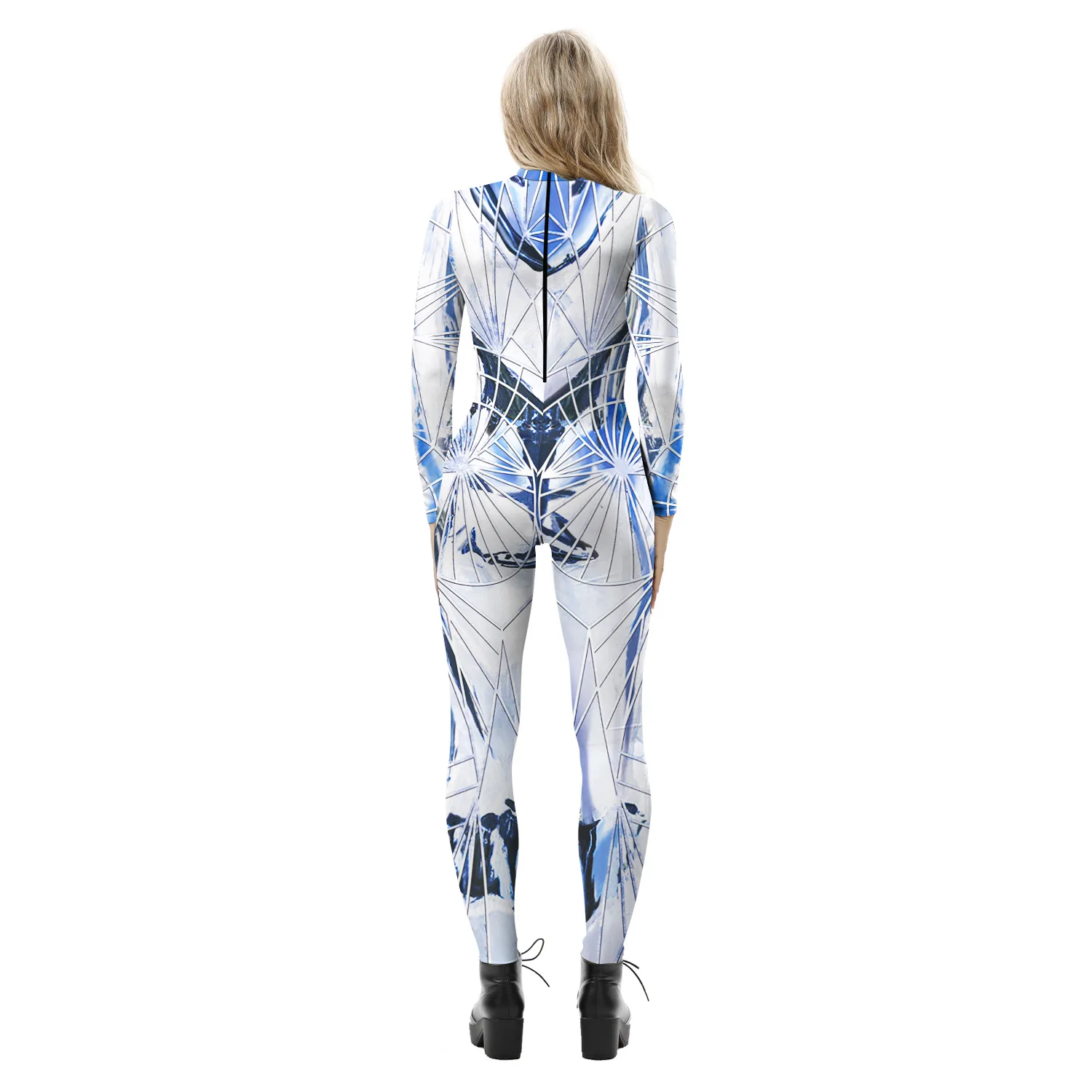 Dameskleding Bodysuit Halloween Party Show Mode Cosplay Dress Up Jumpsuit Hot Girls Sexy Zentai Strak Elastisch Trainingspak