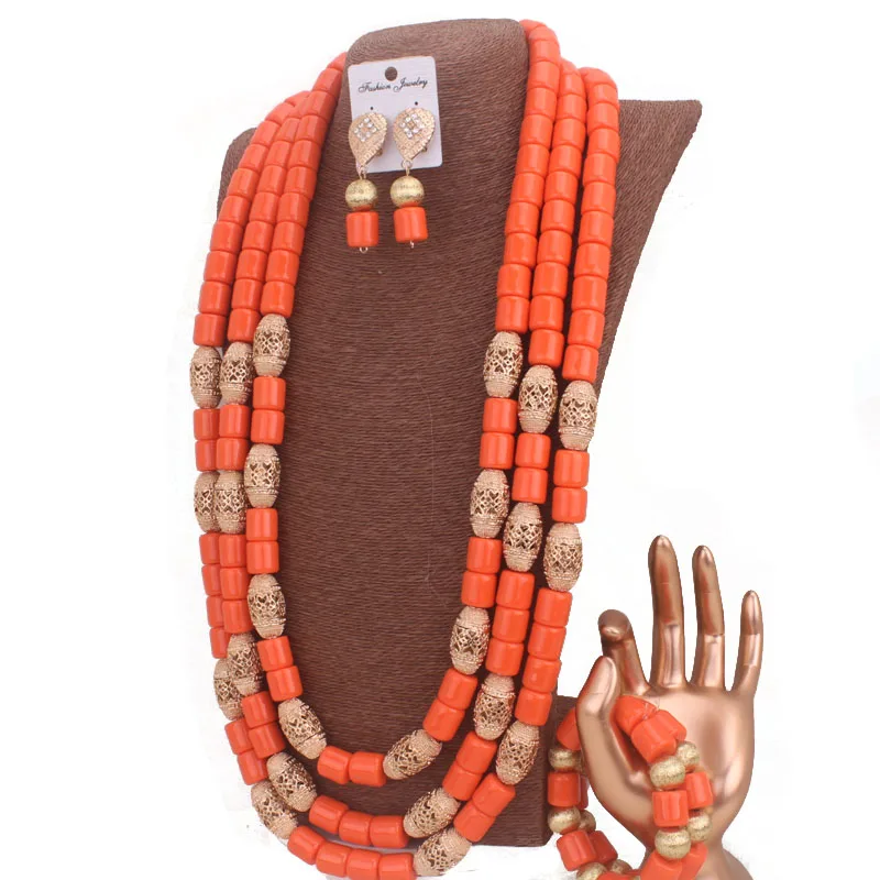 

Dudo Artificial Coral Beads Jewelry Set African Nigeria Wedding Jewelry Bracelet Earrings Set 2023 Long Design