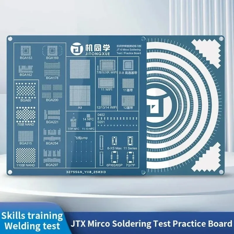 

JTX JT6 Тестовая плата припоя для сварки телефона PAD Ремонт чипа Паяльник Припой Летающая линия Инструменты для ремонта мобильных телефонов