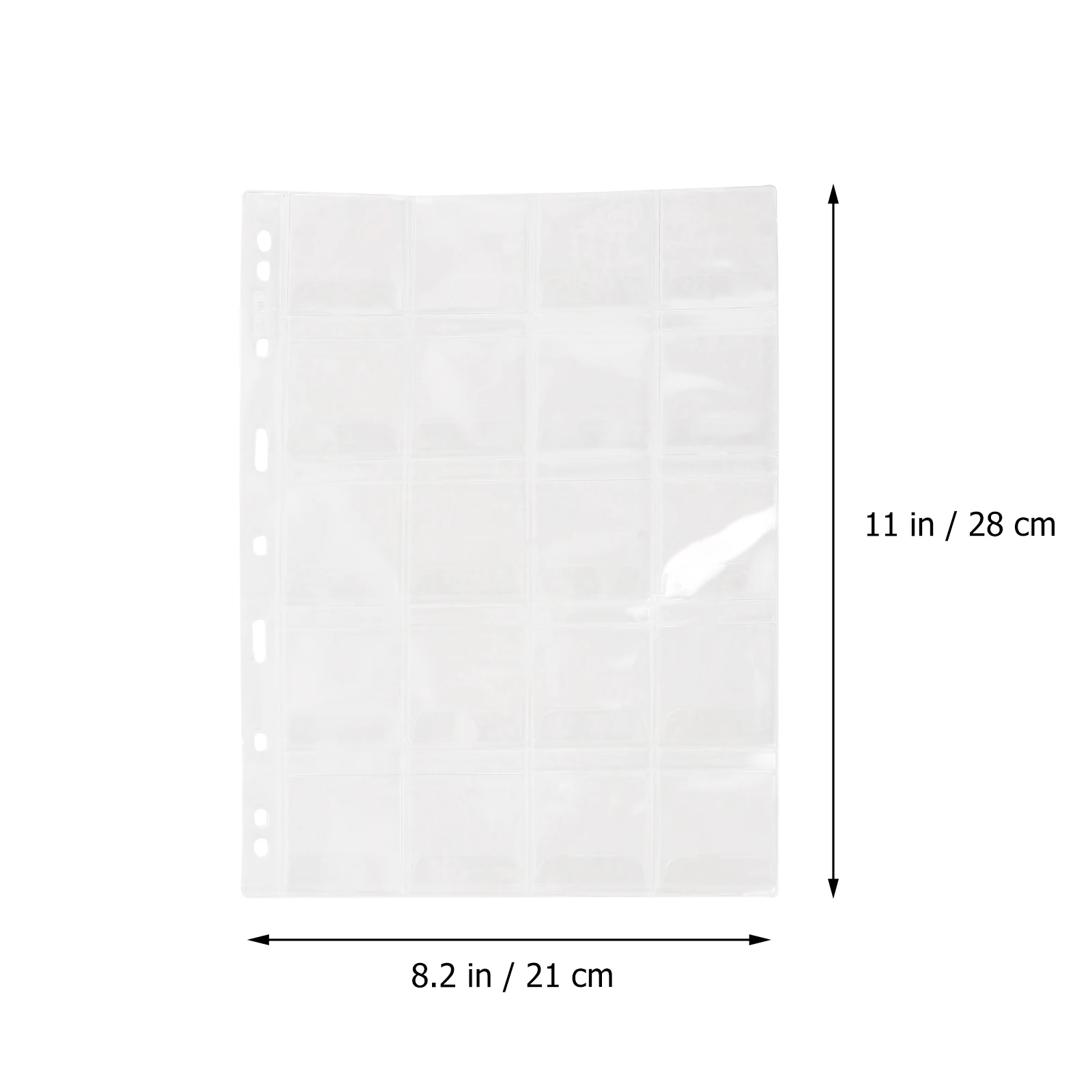 

5pcs Transparent Coin Holder Book Pockets Album For Coins Banknotes Stickers Coupons Clear Money Bag