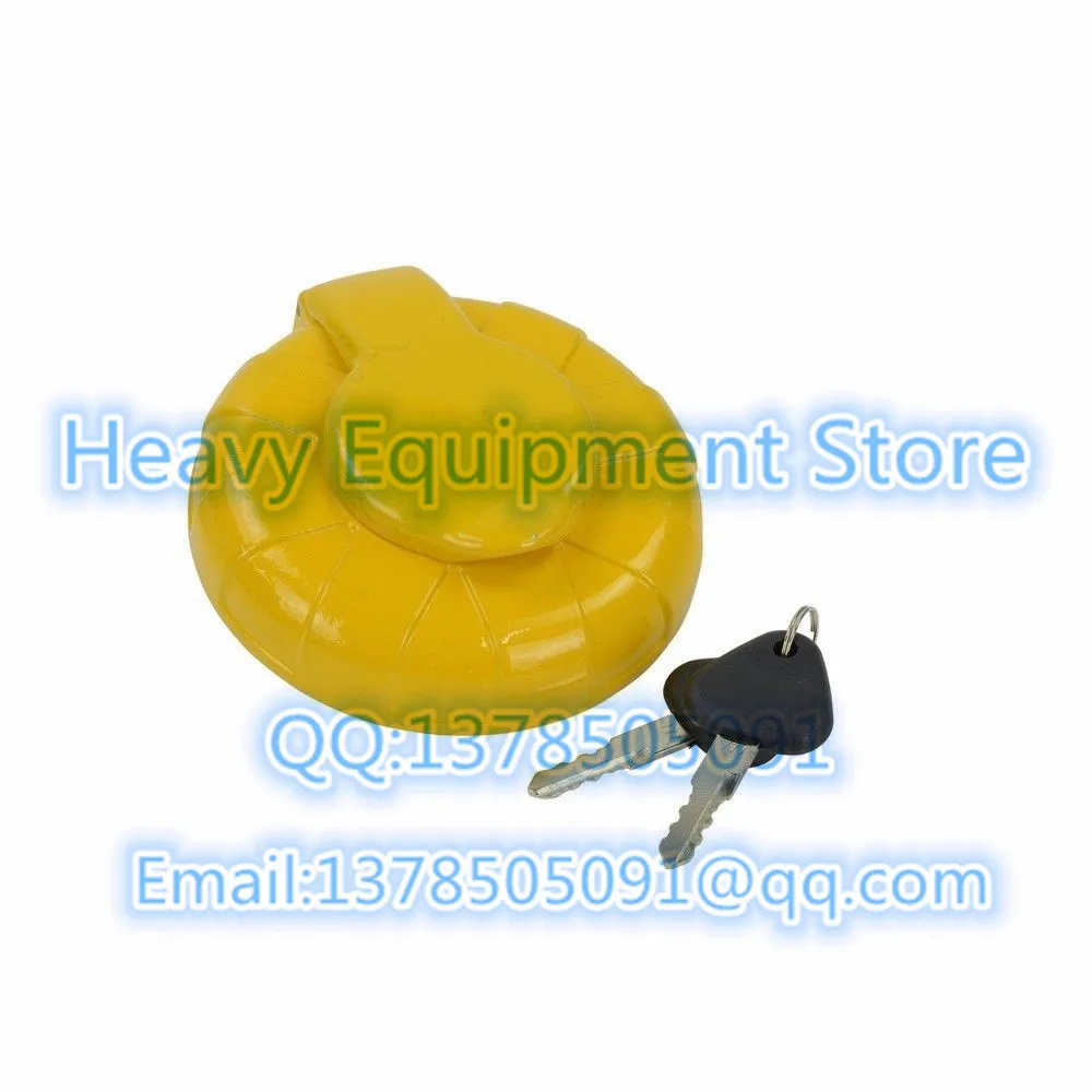 Fuel Cover Diesel Cap with 2 Keys  For Volvo Excavator EC120 EC140B EC240B EC290B EC460B EC360B 14528922 1116-00240 111600240 