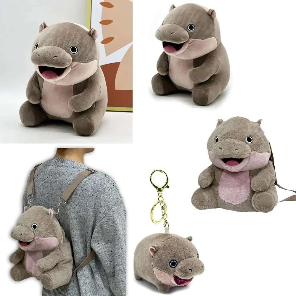 새로운 하마 아기 무 덩 플러시 장난감 부드러운 Hugable 무 덩 하마 플러시 인형 봉제 인형 동물 베개