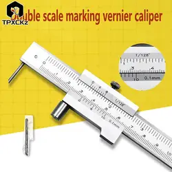 0-200mm Marking Vernier Caliper Scriber Stainless Steel Parallel Marking Gauging Ruler Measuring Instrument Tools