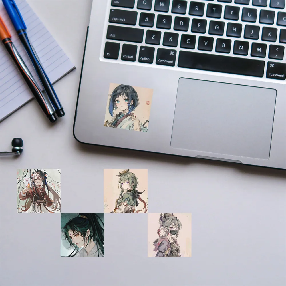 Dark Artistic Ink Stickers Pack of 62 - Waterproof Matte Vinyl Labels for Bullet Journal Notebook Decor with Permanent Adhesive