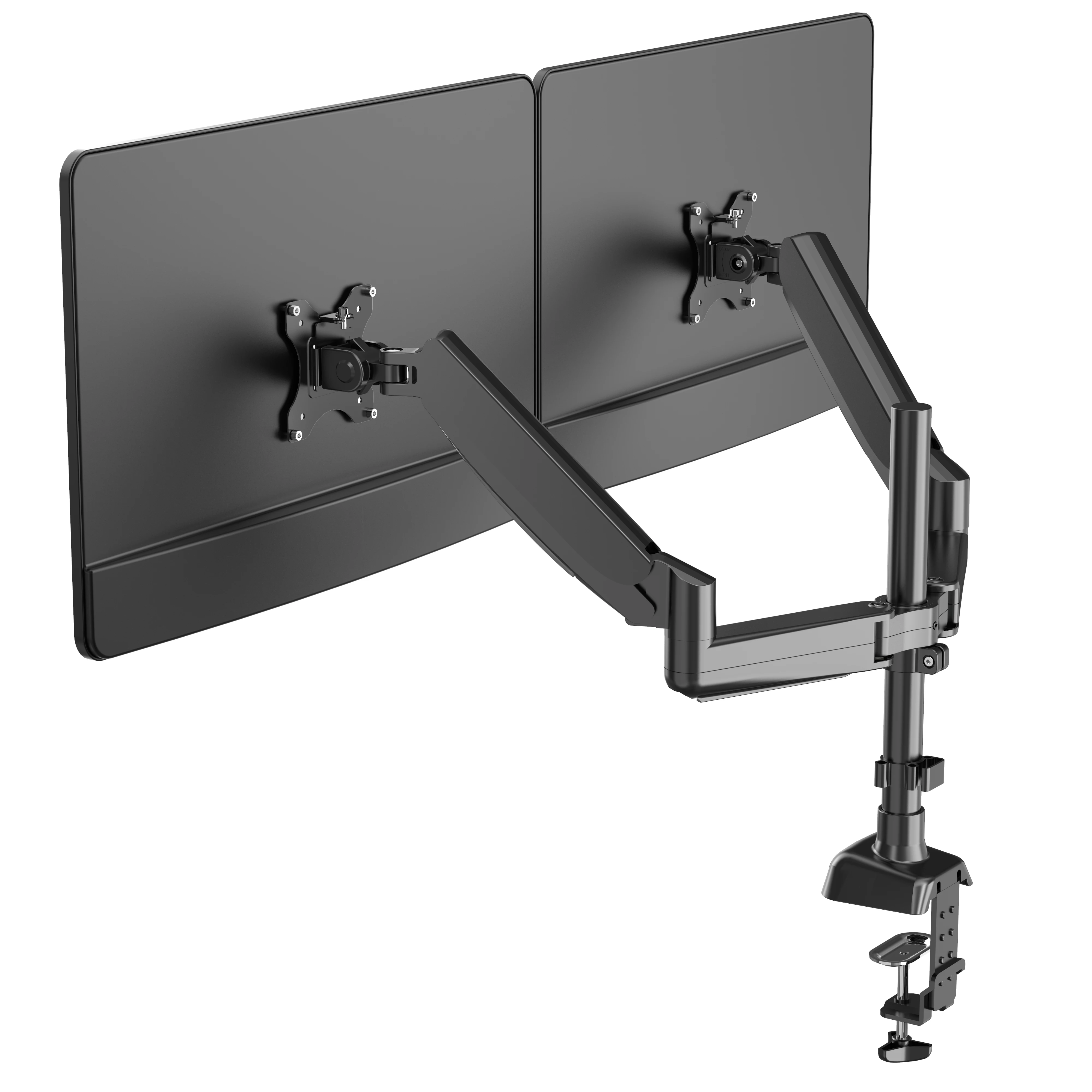 Adjustable Dual LCD VESA   monitor desk mount swivel  Bracket for home  office