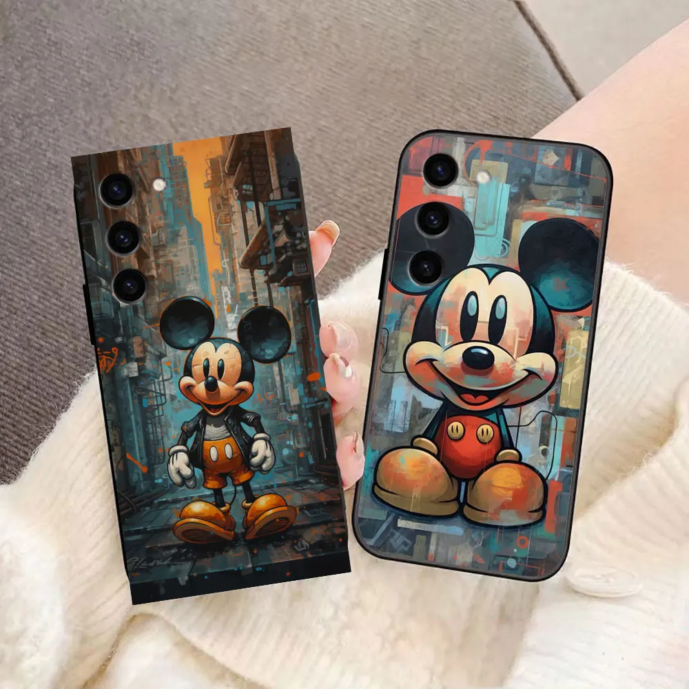 Cute M-Mickey M-Minnie Mouse Phone Case For Samsung Galaxy S24 S23 S22 S21 S20 FE S10 S10E LITE PLUS ULTRA Case Funda Capa Shell