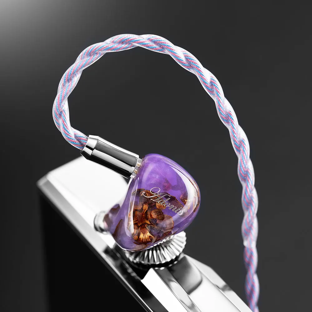 جديد QoA Adonis جديد 1DD + 2BA الهجين في الأذن سماعات كوز الصنوبر الراتنج قذيفة IEMs 0.78 2pin كابل التوصيل HiFi سماعة الموسيقى للهدايا