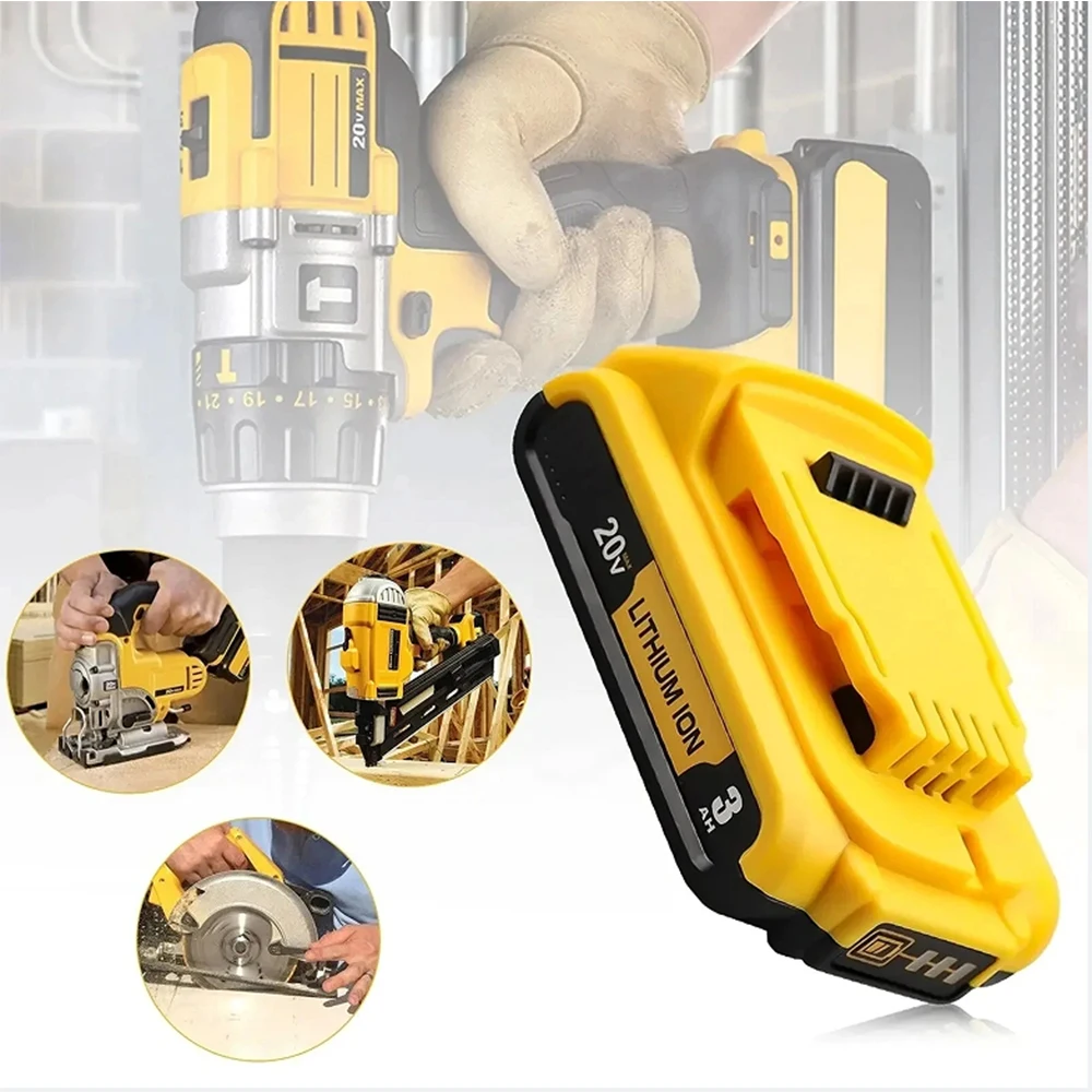 Akumulator litowo-jonowy 20V 3Ah DCB203 Zamiennik akumulatorów litowo-jonowych DeWalt 18v 20Volt Max DCB206 DCB205 DCB204 DCB200Power Tools