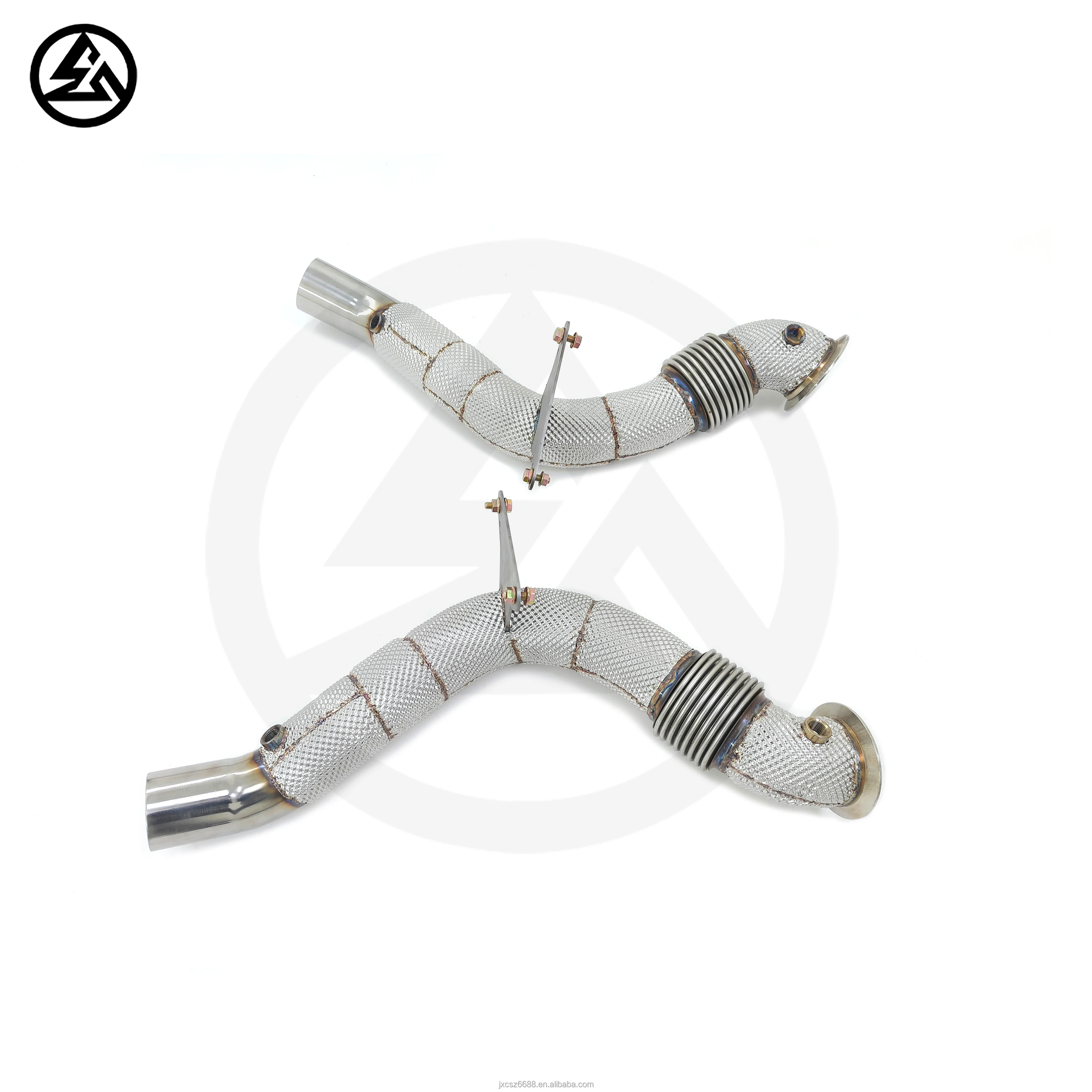 High Performance Muffler Exhaust For Ferrari 488 Spider GBT Pista 3.9T Sport Downpipes Exhaust Stainless Steel Exhaust Pipes
