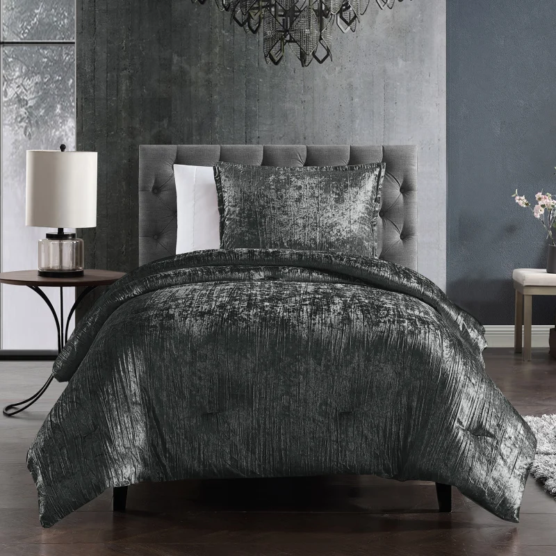 

Turin 2 Piece Comforter Set Charcoal Twin