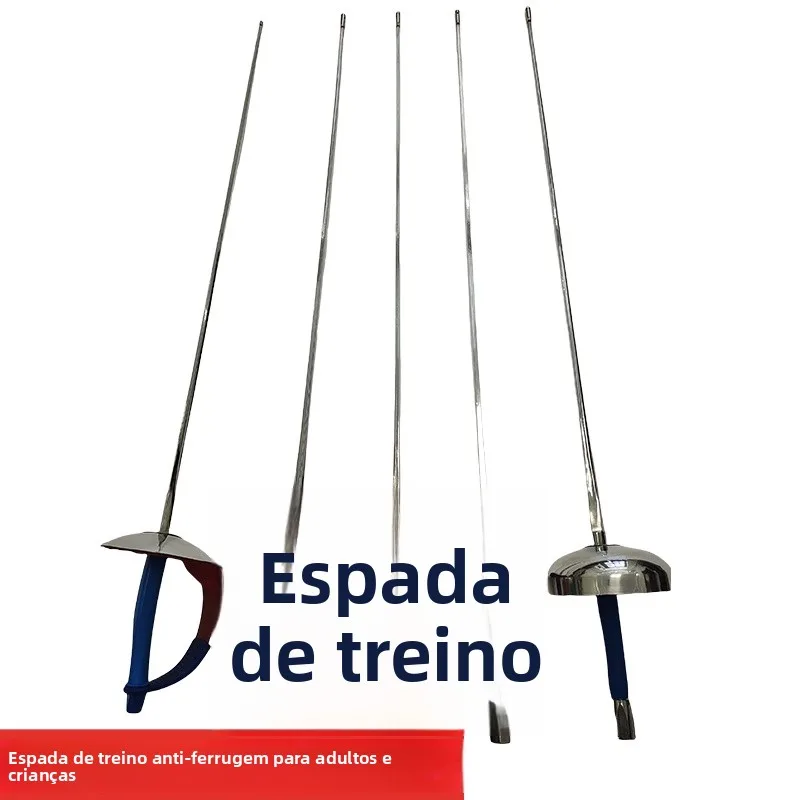 blue-gauntlet-fencing-rustproof-training-sword-for-adults-and-children-epee-series-foil-strip-sports-fitness-fans