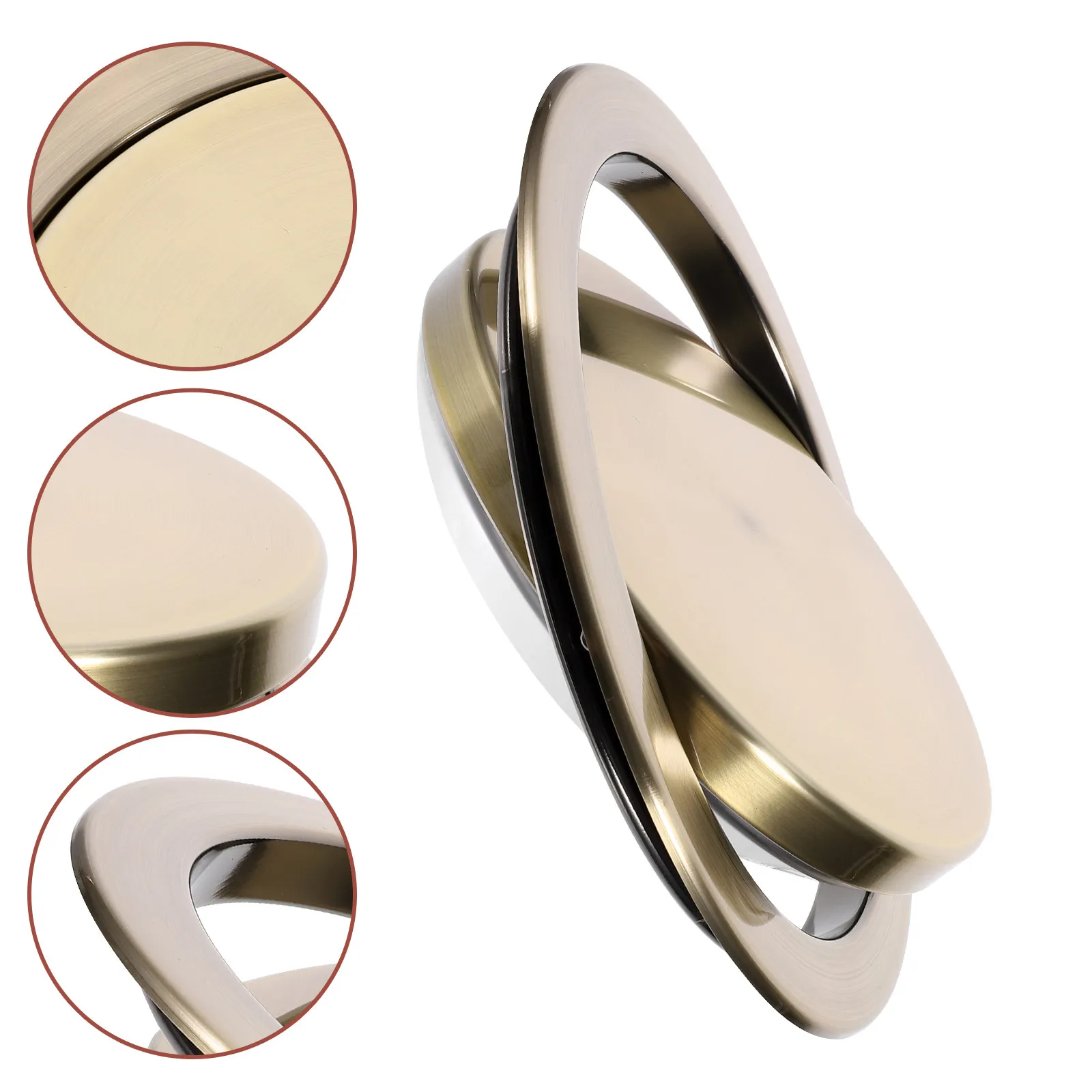 

Stainless Steel Recessed Trash Can Lid Embedded Type Swing Flap Cover Countertop Garbage Bin Replacement Lid Rust Resistant