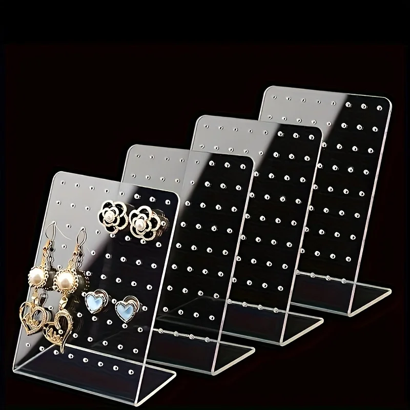 Acrylic Jewelry Stand, Pin Earrings Earrings Shelf Earrings Display Board Storage Jewelry Necklace Display Stand