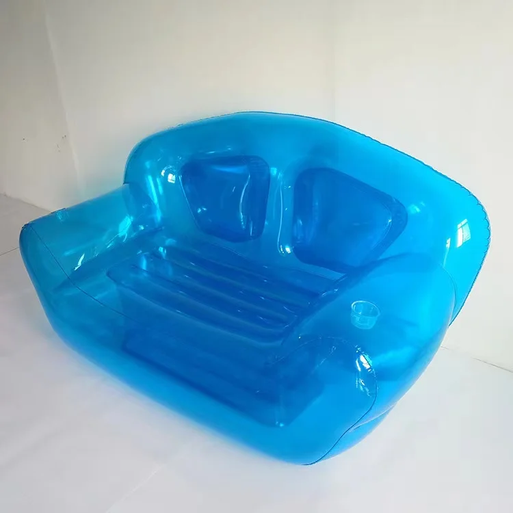 folding plastic transparent inflatable air living room sofas