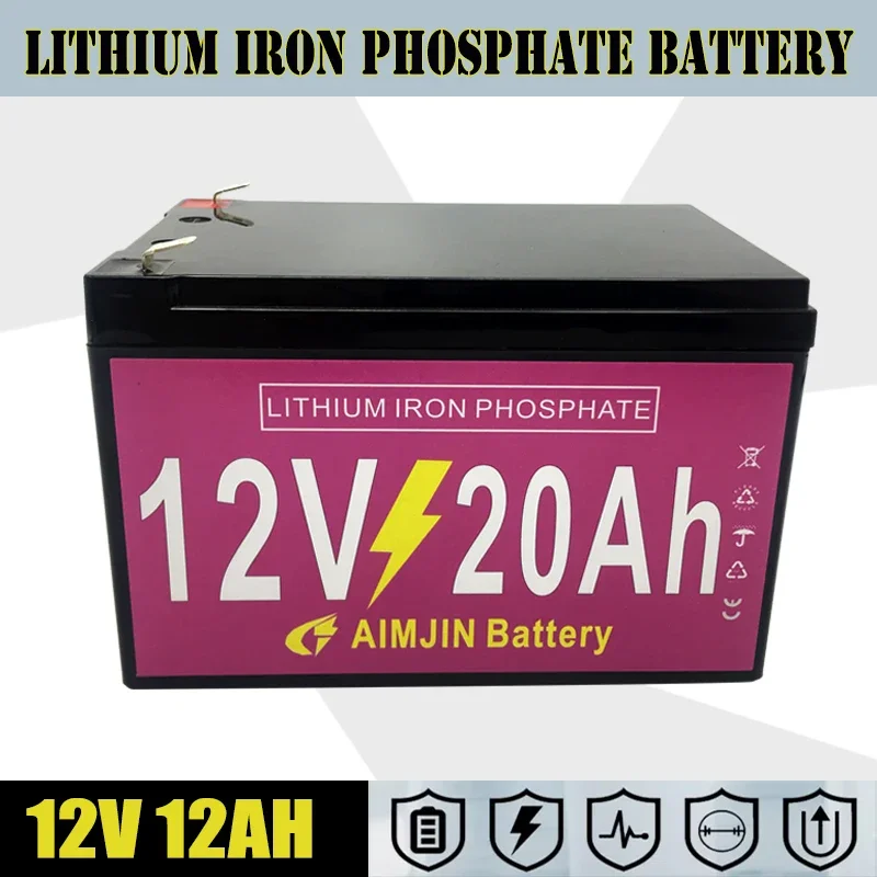 

12V 20Ah Lifepo4 Battery Pack Lithium Iron Phosphate 12v for Children's Toy Car, Solar Street Lights Andother Small Equipment