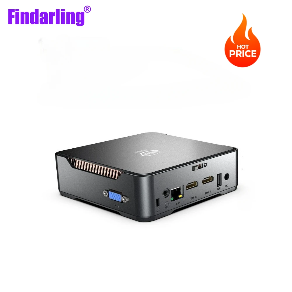 AN3 Quad Core Intel N100 Windows 11 pro Mini Computer 8GB RAM ROM 128GB WIFI 2*HD 1*VGA Desktop