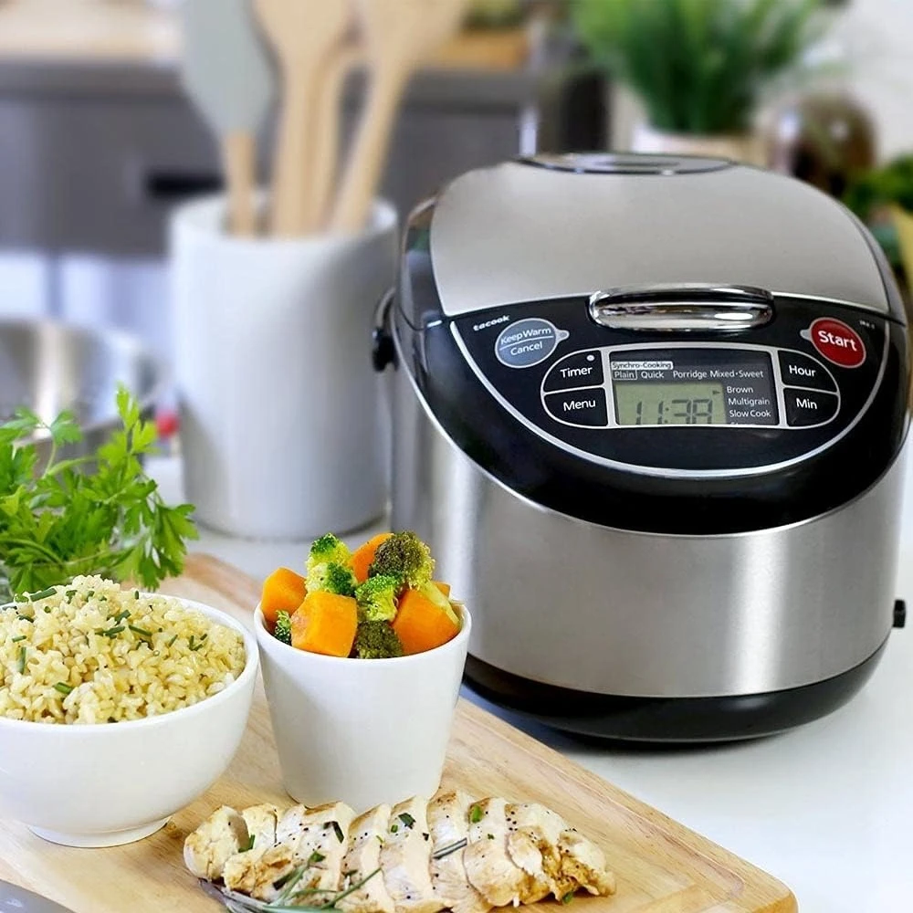 

Рисоварка и подогреватель с технологией подноса для приготовления пищи на пароварке и 10 настройками автоматического приготовления, нержавеющая сталь, черный - горячая распродажа