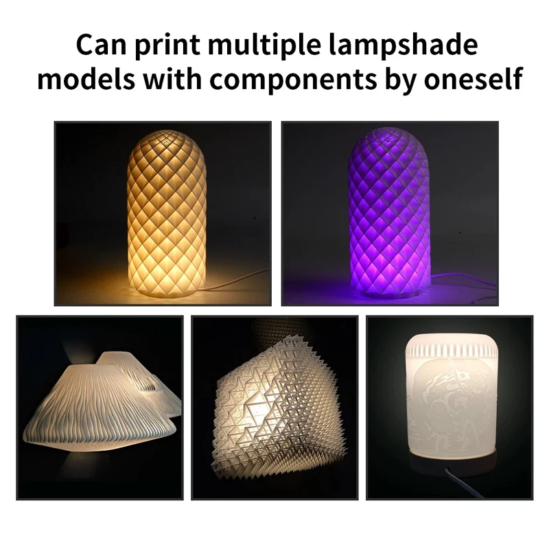 3D Printer Part For Bambu Lab LED Lamp Kit 001 DIY Model Hardware Without Shell Warm White DC 5V 3D Printer Adjustable Light Kit
