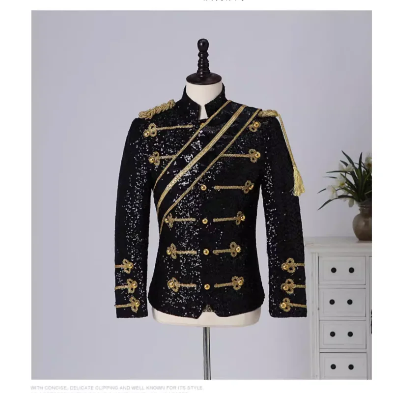 

Мужские и женские групповые костюмы с пайетками для выступлений на сцене, для ночных клубов, рок-групп, повседневные пиджаки