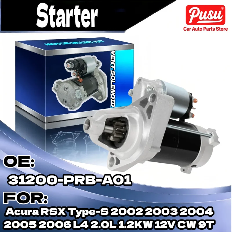 

Стартер мощностью 1,2 кВт для Acura RSX Type S 2002 2003 2004 2005 2006 L4 2.0L 12 В CW 9T 31200 PRB A01