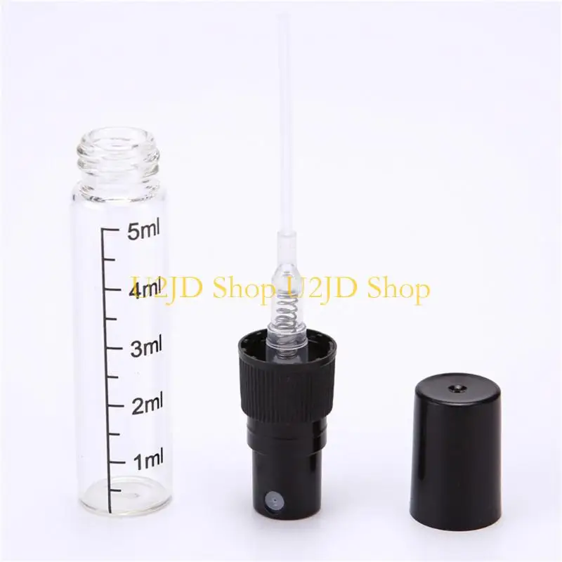 U2JD Mini frascos 5 / 10ml Frasco pequeno para viagem para líquidos