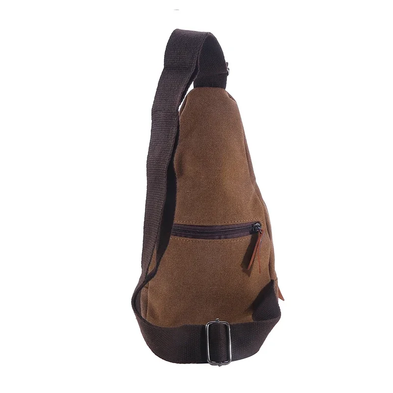 New Mens Vintage Canvas Satchel Shoulder Sling Chest Pack Multifunctional Outdoor Small Bag