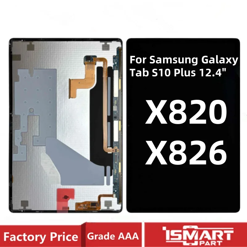 

For Samsung Galaxy Tab S10 Plus LCD SM-X820 SM-X826 X820 X826 S10+ Display Touch Screen Digitizer Assembly Replacement 12.4"