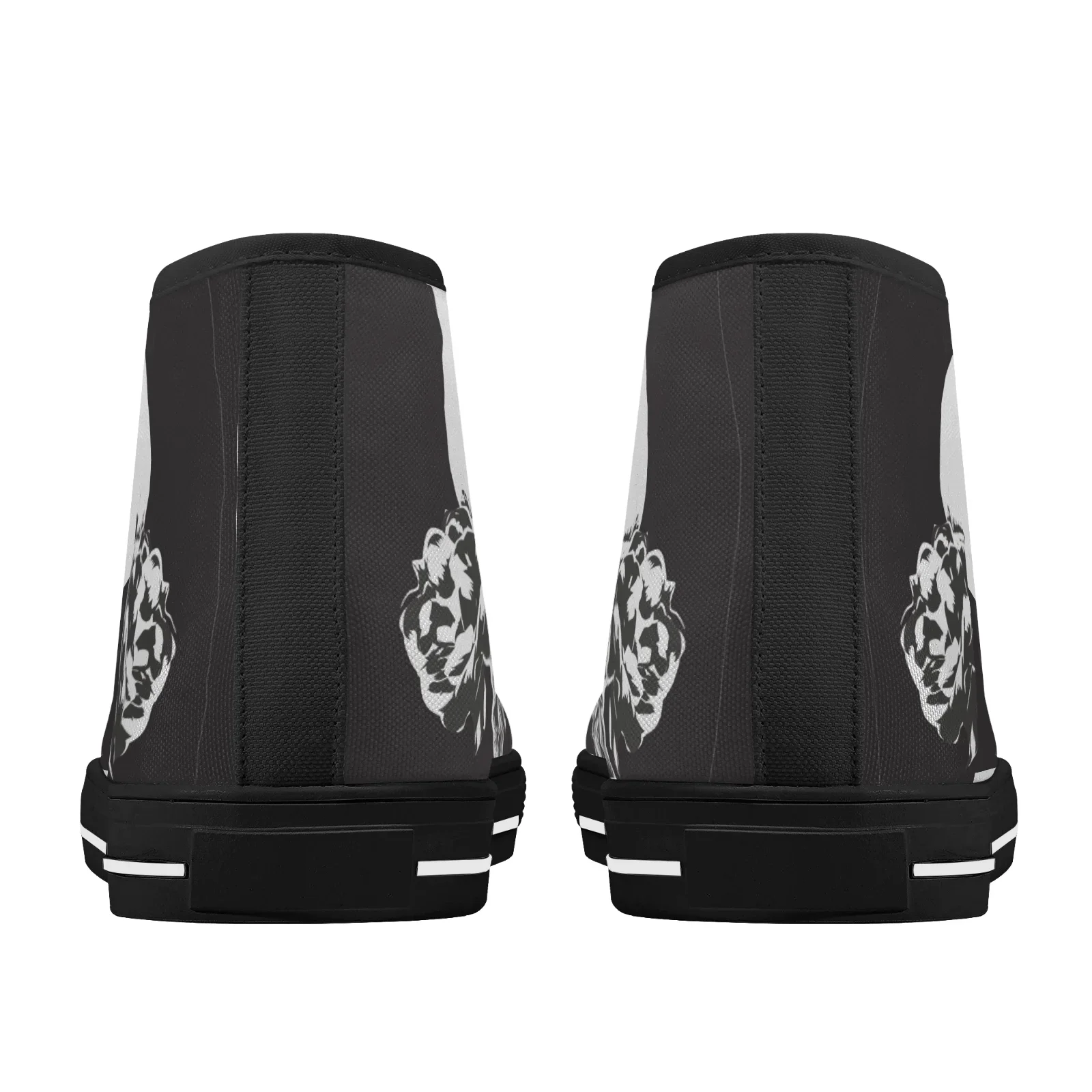 "Skull Rose" classic high-top canvas shoes vulcanized shoes men's high-necked casual shoes Men's sneakers Girl's sneakers view 5