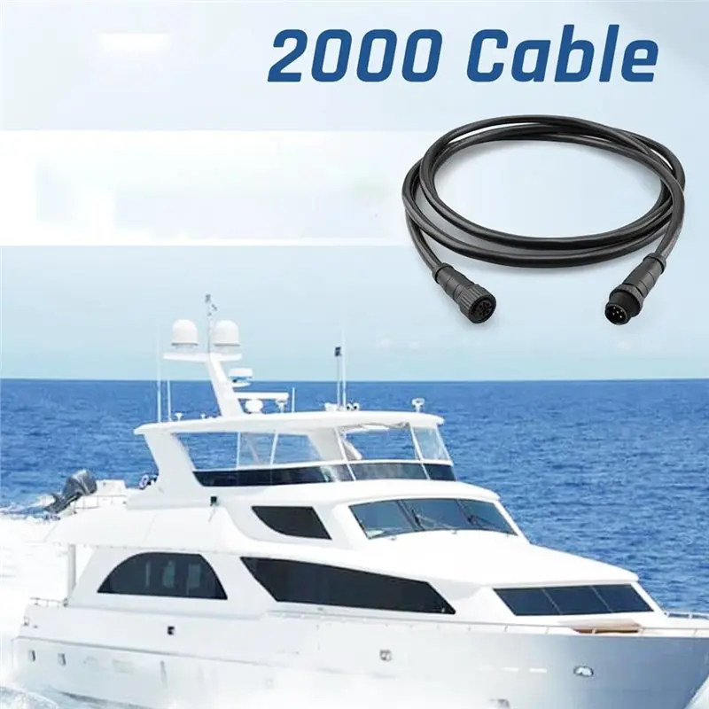 5 Pin IP67 Marine Grade NMEA 2000 2 Meter Backbone Drop Extension Cable Fit For Simrad B& G Navico Network Lowrance