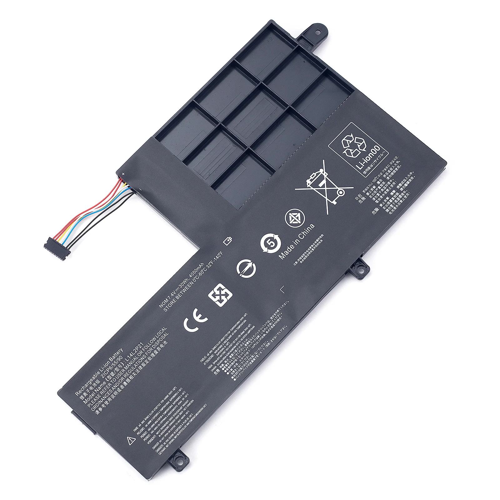 Imagem -06 - Bateria do Portátil Bvbh para Lenovo Yoga 50014isk S4170 S41-75 S41-70am-ax S4135 L14m2p21 2icp6 54 90 7.4v 30wh L14l2p21