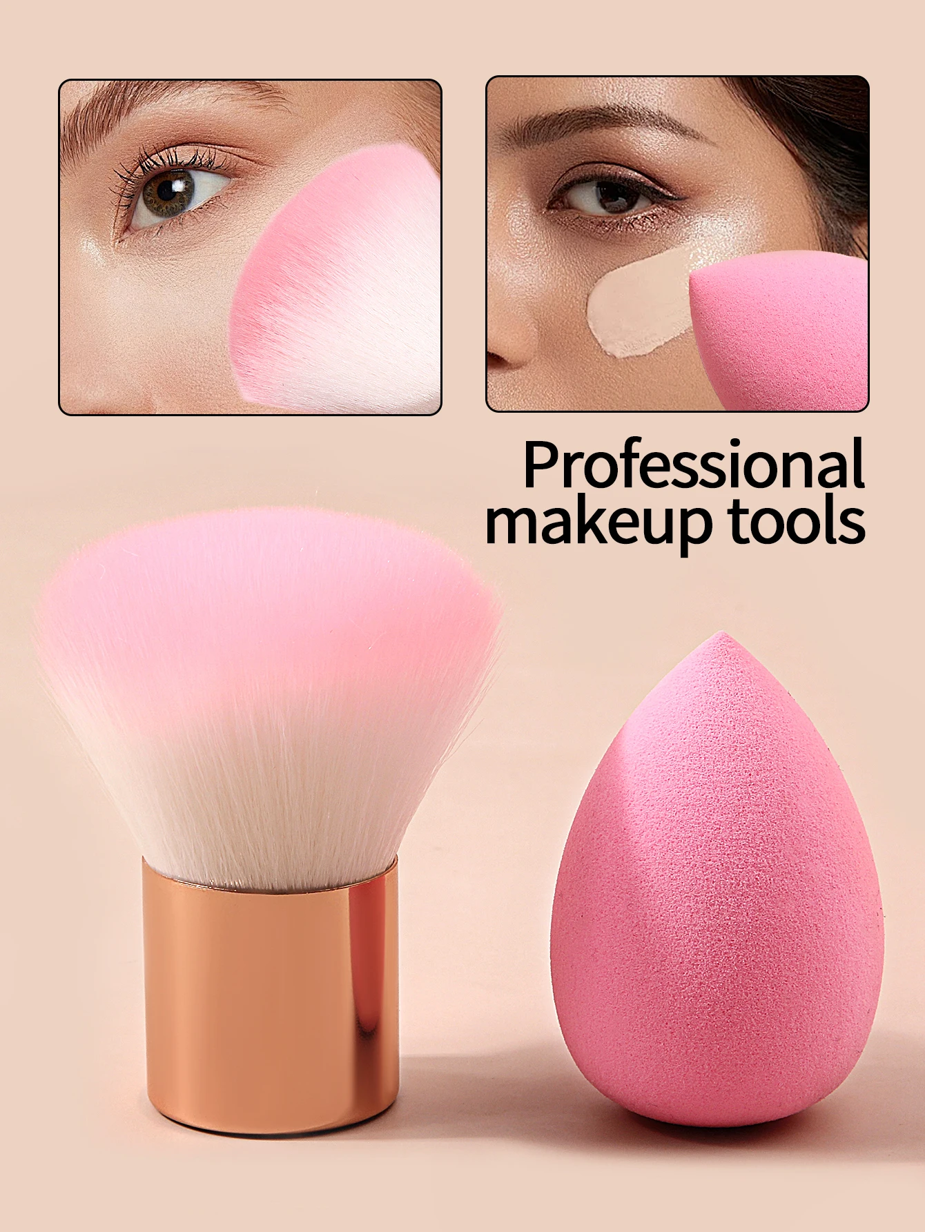 Set di pennelli per trucco per fondotinta cosmetico di bellezza Blush Powder Eyeshadow Concealer Blending Make Up Brush