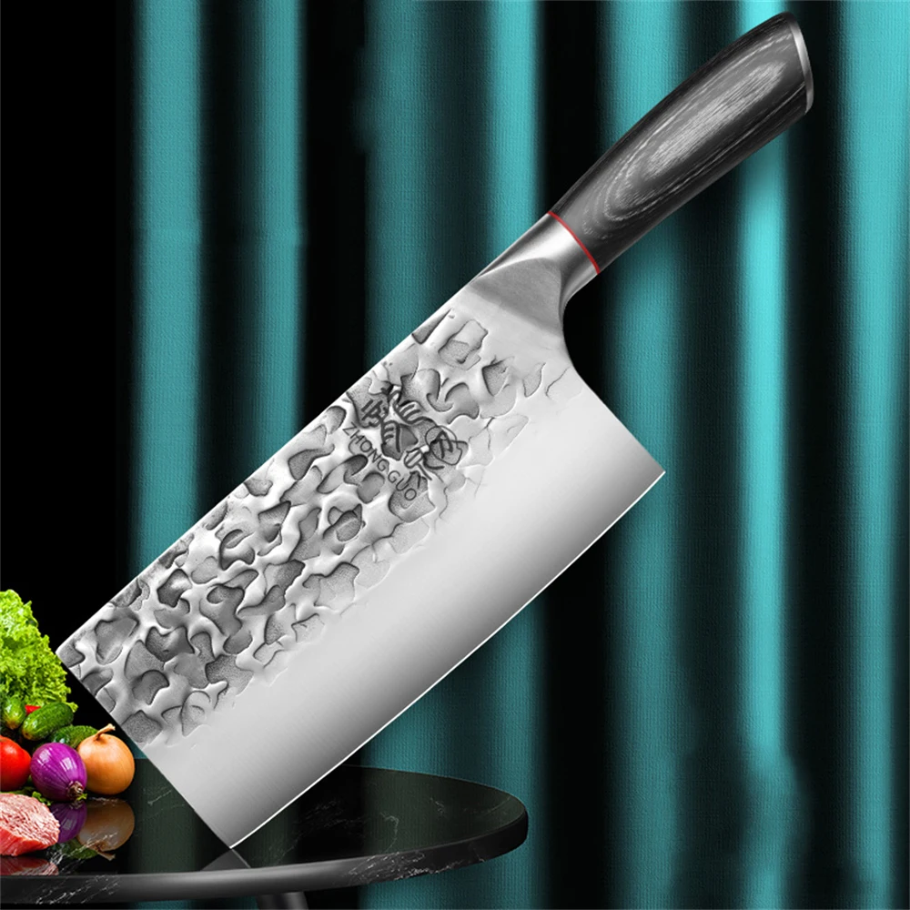 PLYS มีดทําครัวปลอมแปลง, มีดสับ เขียงคมเร็วเป็นพิเศษ สับกระดูก, มีดหั่น, มีดเชฟ