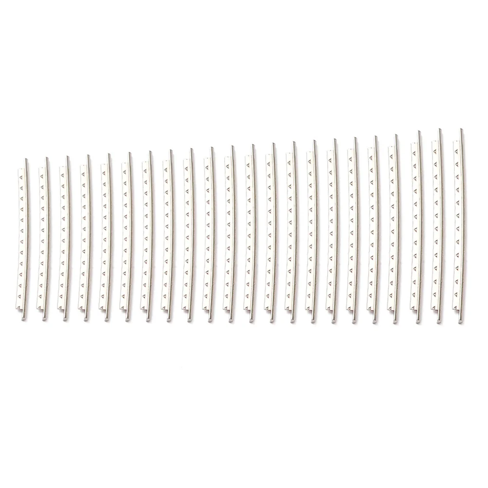 22pcs 2.4Mm 와이드 22 프렛 쿠프로니켈 기타 프렛 와이어 일렉트릭 베이스 포크 기타 프렛 망간 합금 부식 방지
