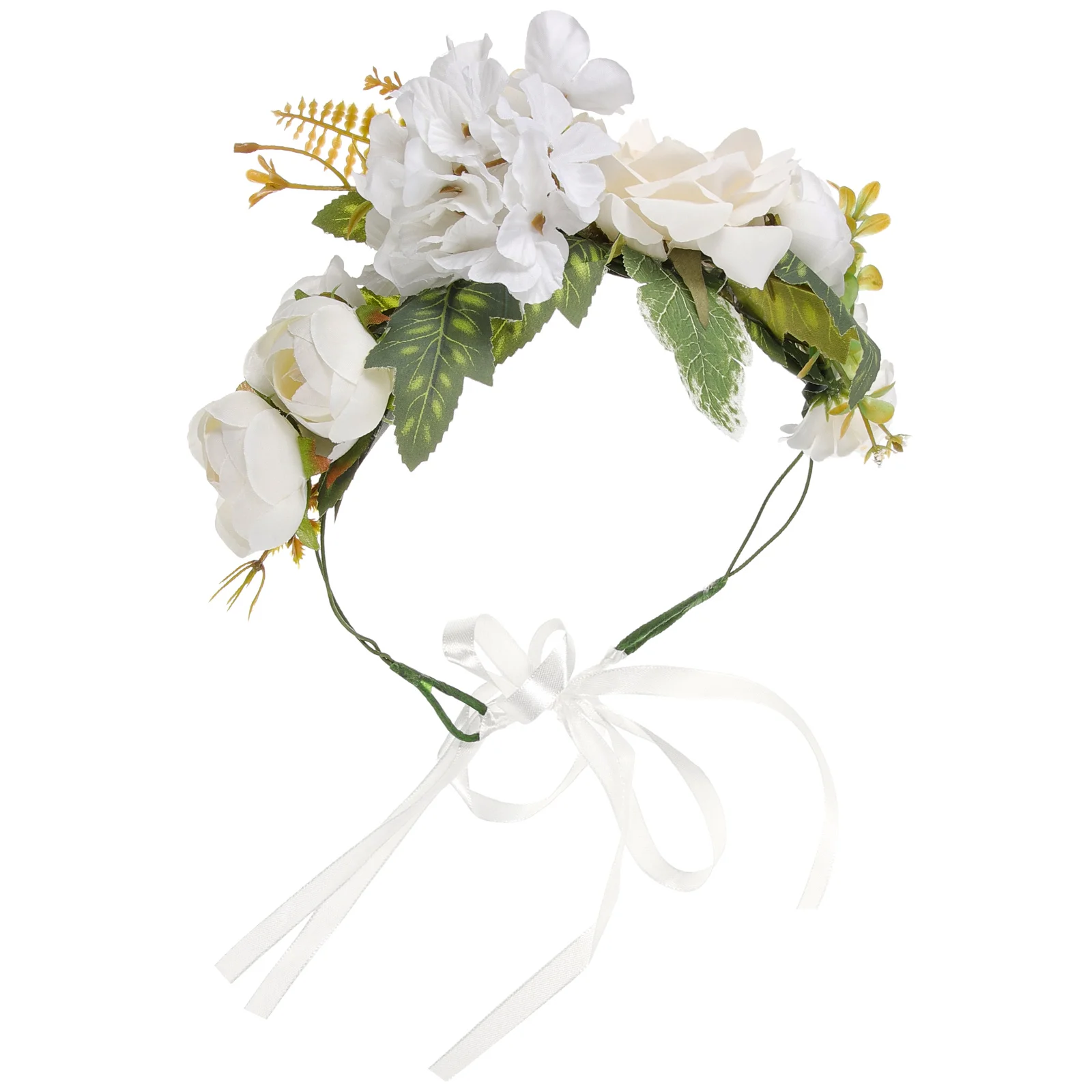 

Elegant Flower For Women Lightweight Floral Hair Bridal Hair Piece Band Bridal Wedding Accessory Party Dress Up