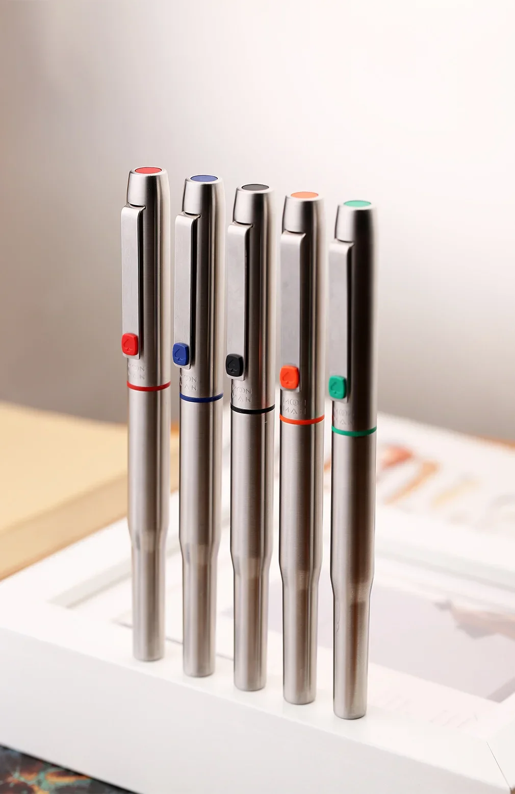 

1 шт., MAJOHN Craftsman B25, лопаты God of War, ручка из нержавеющей стали, ручка из бисера, импортная ручка, абсорбер чернил, сумка для чернил двойного назначения