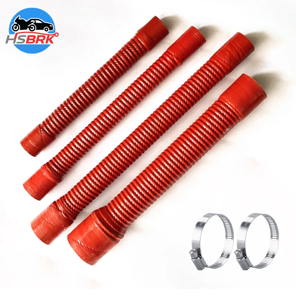 ID16-110mm Universal Variable Diameter Reinforced Silicone Intake Hose Steel Wire Flexible Automotive Air Intake Pipe Hose Clamp
