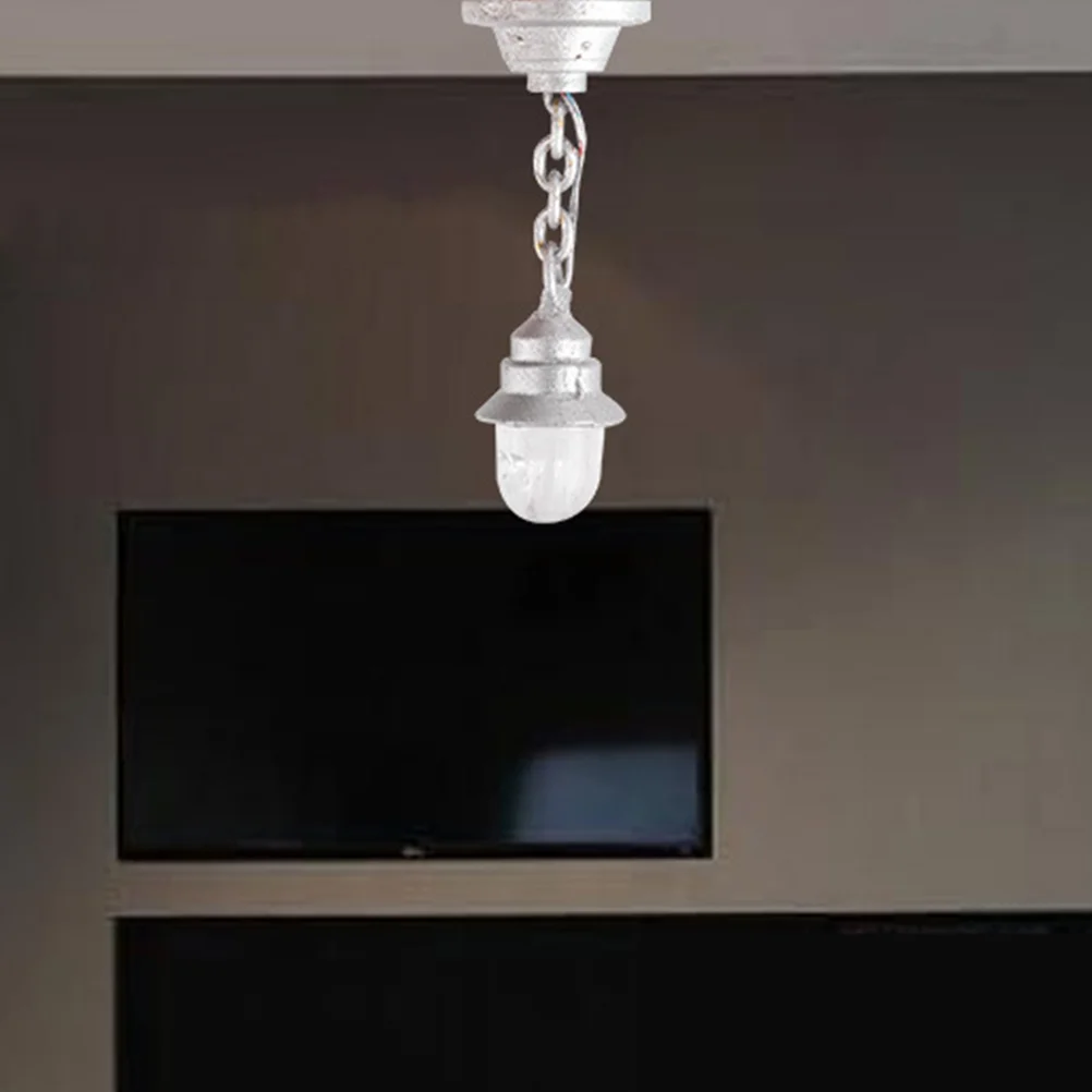 Minilámpara de techo para decoración, candelabro de 2 modelos de piezas, mesa de arena, materiales de bricolaje, luz colgante decorativa, brillo, diseño de escena