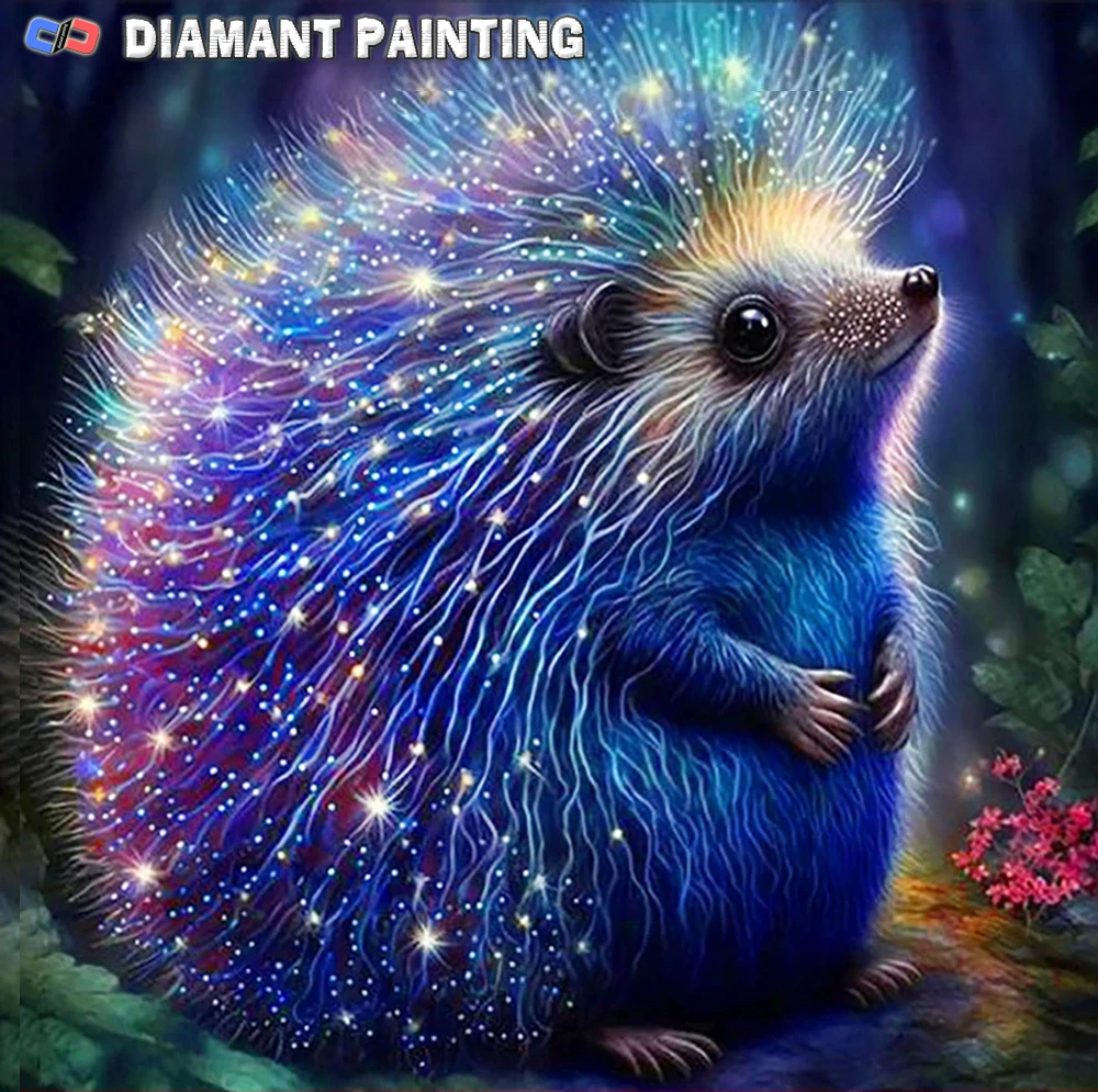 5D DIY Full Dill Diamond Painting Hedgehog Embroidery Cross Stitch Kits Animals Mosaic Picture Of Rhinestones Wall Decor Art