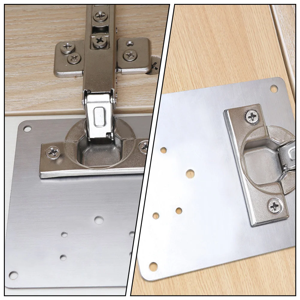 

2pcs Stainless Steel Mending Plate Kit Flat Repair Bracket For Furniture Cabinet Shelf Fixing Hardware Joining Plates