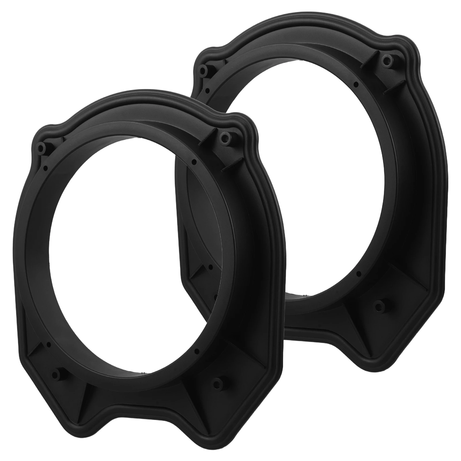

2 pcs Car Speaker Spacer Rings Black Solid Plastic Universal Mounting Gasket For Tweeter Subwoofer Vibration Reduction