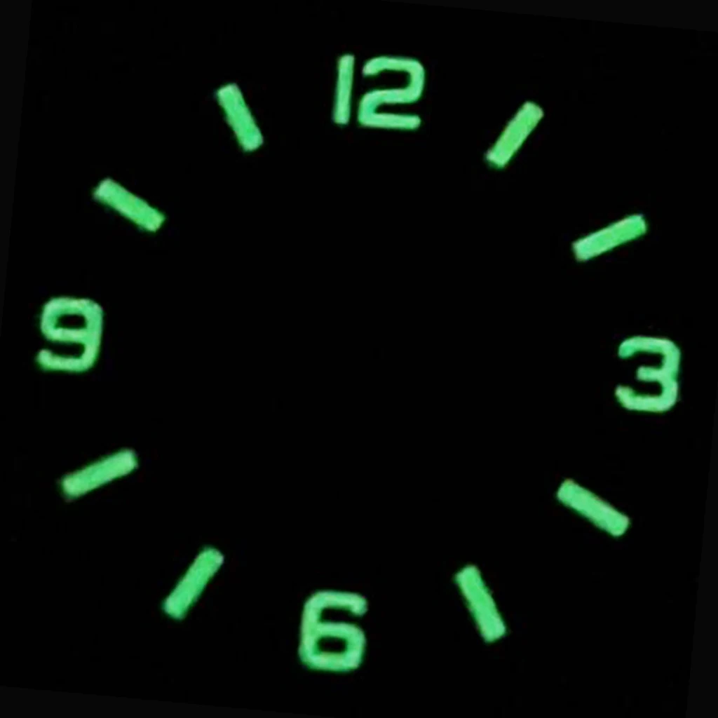 Стерильный циферблат для часов диаметром 28,5 мм с датой и окошком, зеленый светящийся автоматический фотографический циферблат для NH35 NH36