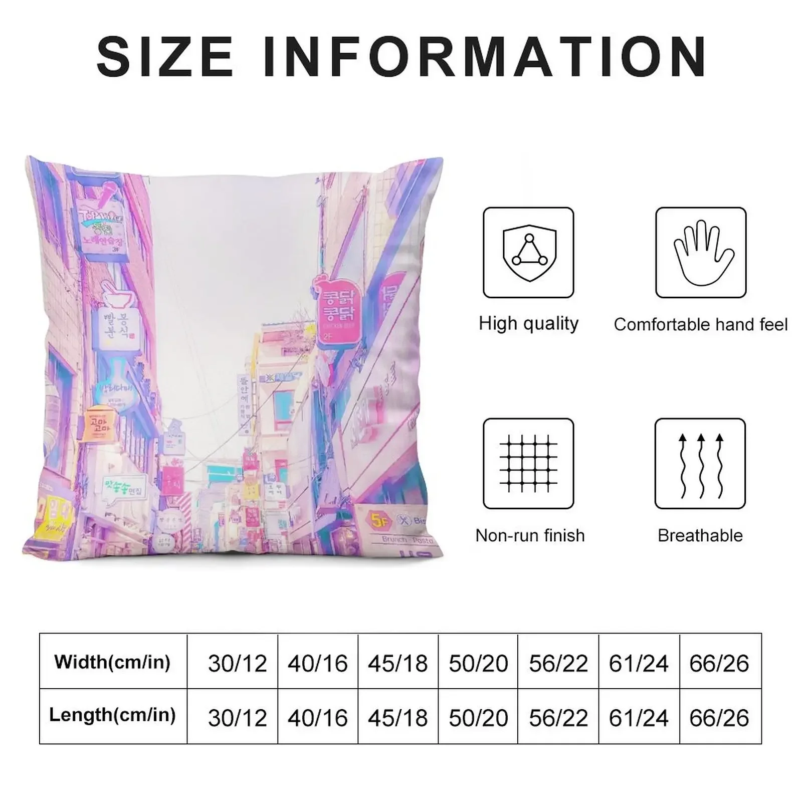 Anime Seoul (Vaporwave Edition) Throw Pillow home decor items christmas supplies Sofa Covers Pillowcase pillow