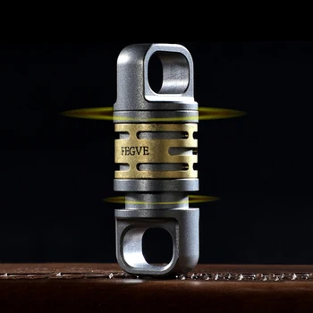 Lüks Titanyum Anahtarlık Spin Döner Araba Anahtarlık Bağlantı Tutucu Erkekler EDC Quickdraw Anahtarlık Toka Basit Araç Erkek Hediye