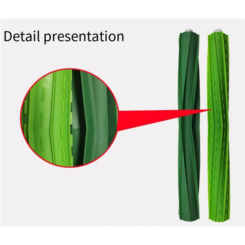 SANQ 3 Paar Gummi-Rollenbürsten, Zubehör für Staubsauger der Irobot Roomba S9 (9150), S9+ S9 Plus S-Serie
