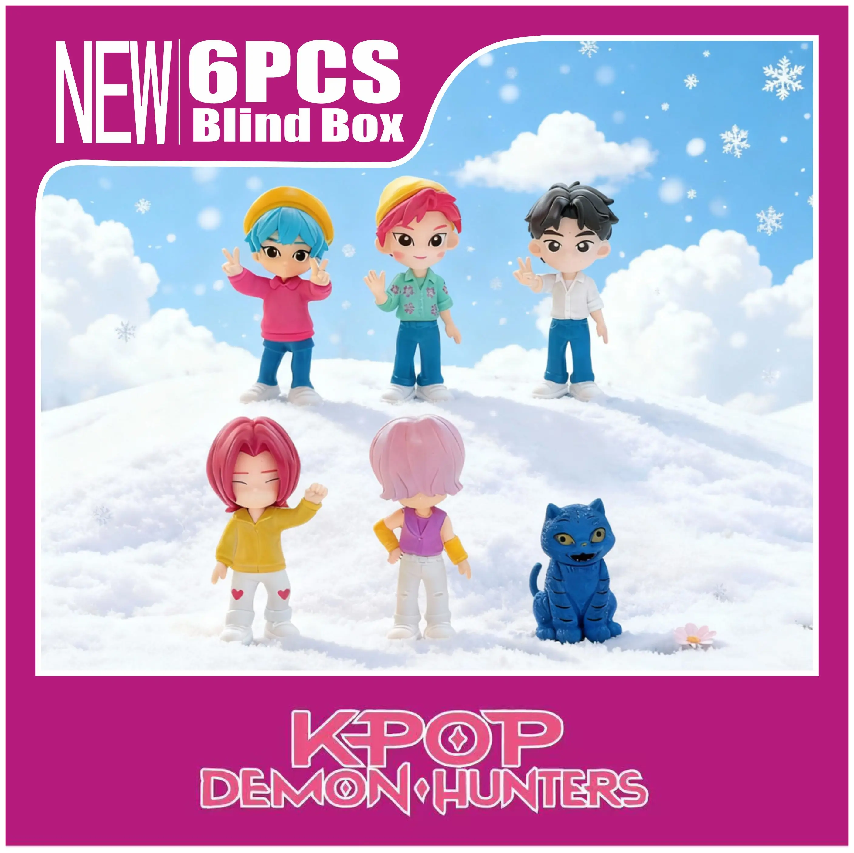 2026年新作トレンド玩具ブラインドボックス - K-POP：デーモンハンターズボーイズグループQバージョンアニメグッズ、PVCモデル、ファンアイドル