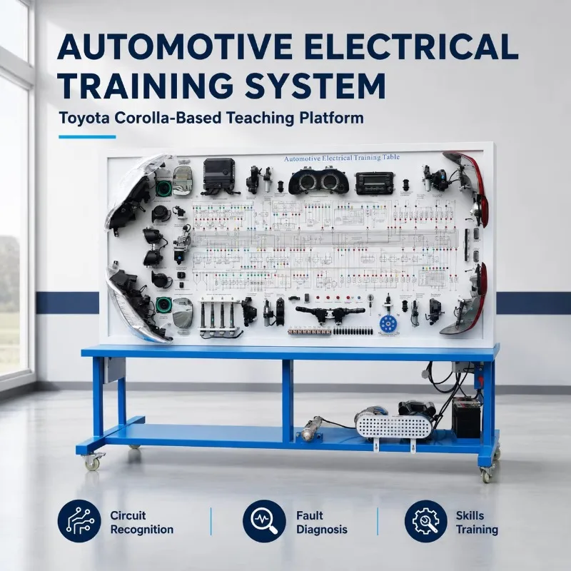 Chesheng for Corolla Automotive Electrical System Metal Training Bench Electric Power Fault Diagnosis for Vocational