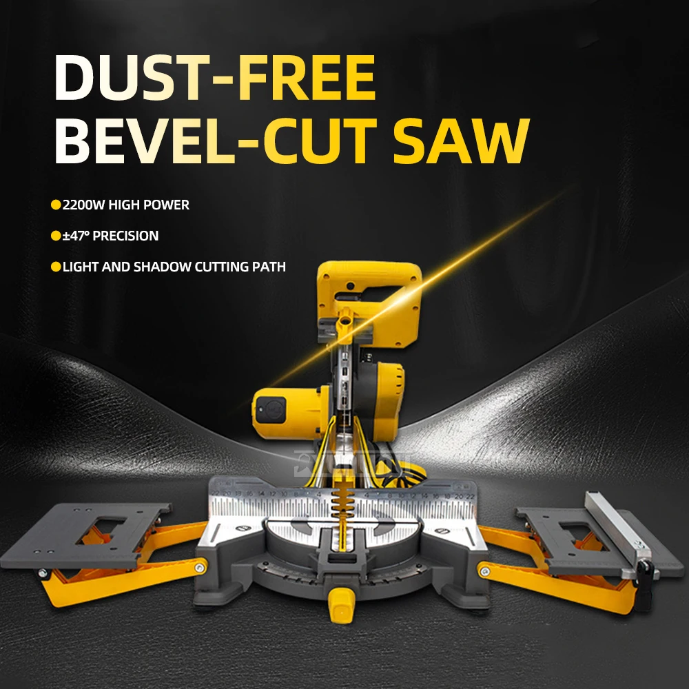 for Installing Wood Doors Stairs Baseboards,Dust-Free Miter Saw, Dust-Free Cutting Saw Multi-Function Stand