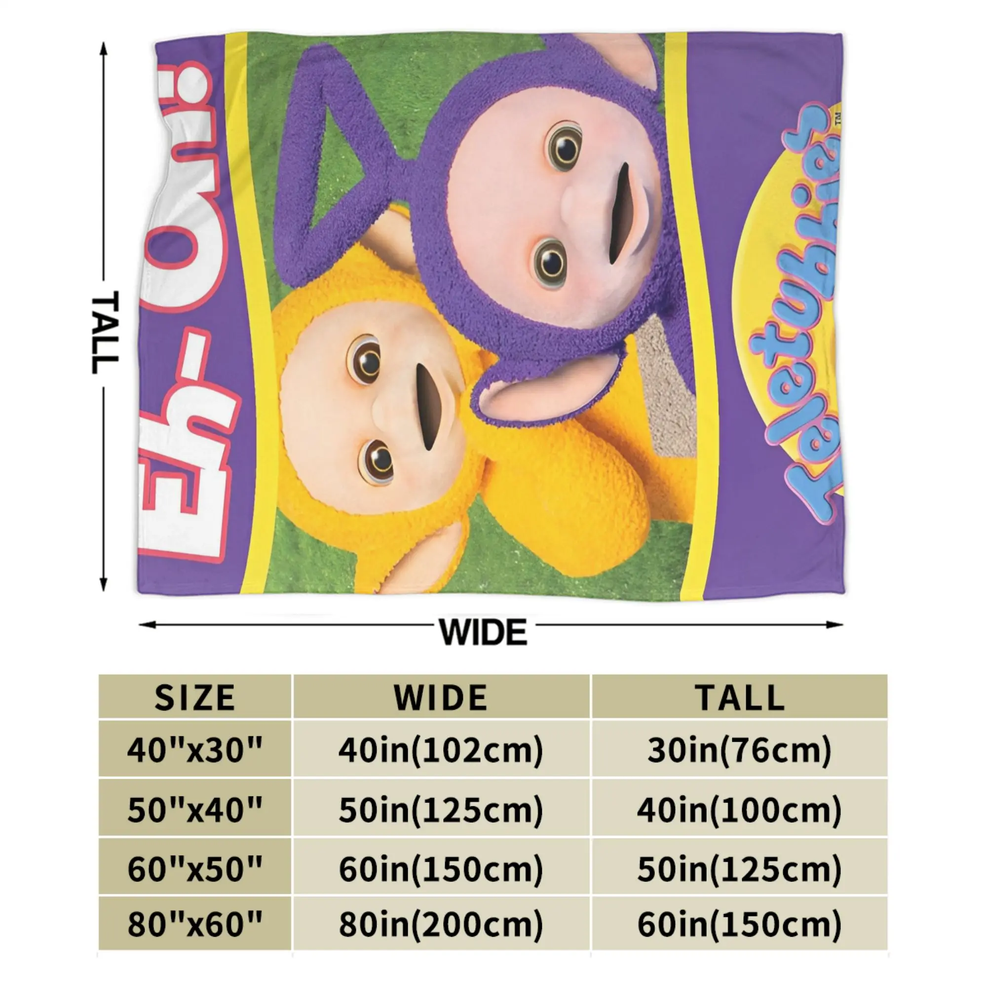 T-Teletubby الكرتون رمي بطانية للأريكة لينة مريحة بطانية قطيفة 50x60 بوصة متعددة الحجم المفارش لجميع المواسم #5