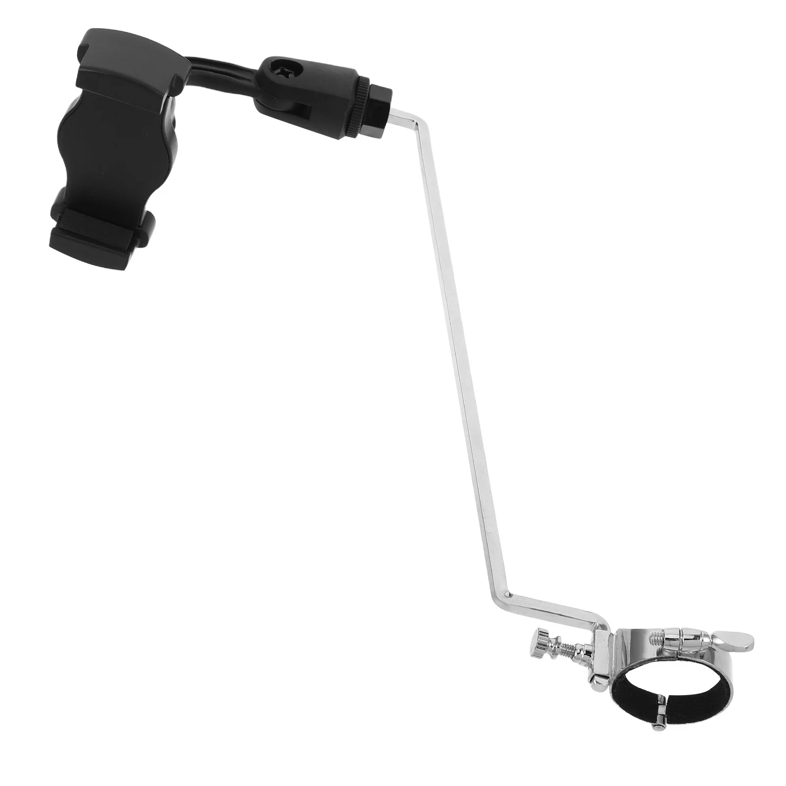 الكلارينيت الهاتف جبل حامل قابل للتعديل مشبك معدني حامل الذراع الطويلة الهاتف الذكي قيثارة لآلات النفخ الخشبية الساكسفون المحمولة